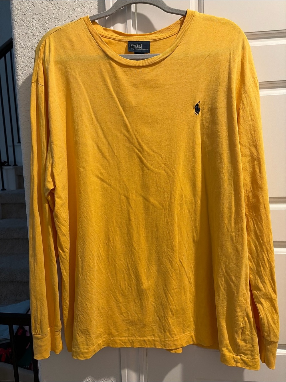 Ralph Lauren Yellow Long-Sleeve Crewneck Shirt